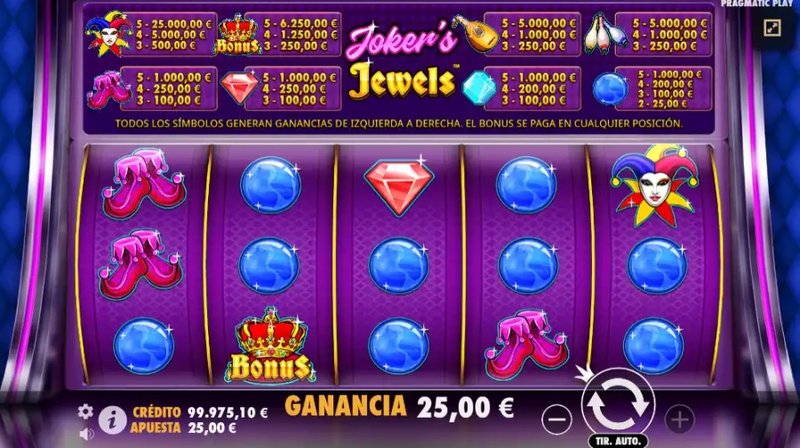 Juega Joker Jewels gratis en Argentina y gana premios increíbles.